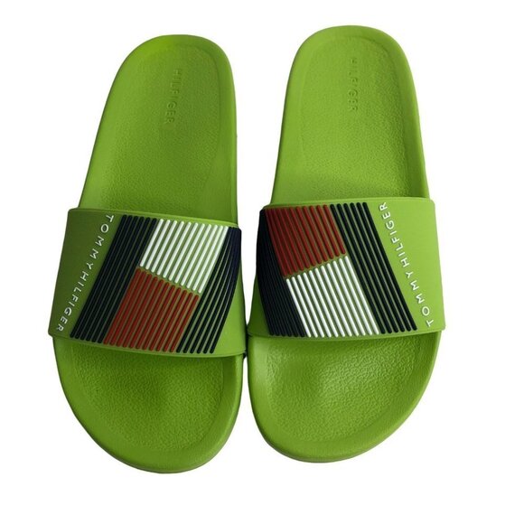 TOMMY HILFIGER MEN'S EDNOR LIGHT GREEN SLIDE SANDALS SZ 13 NWT - Picture 8 of 11